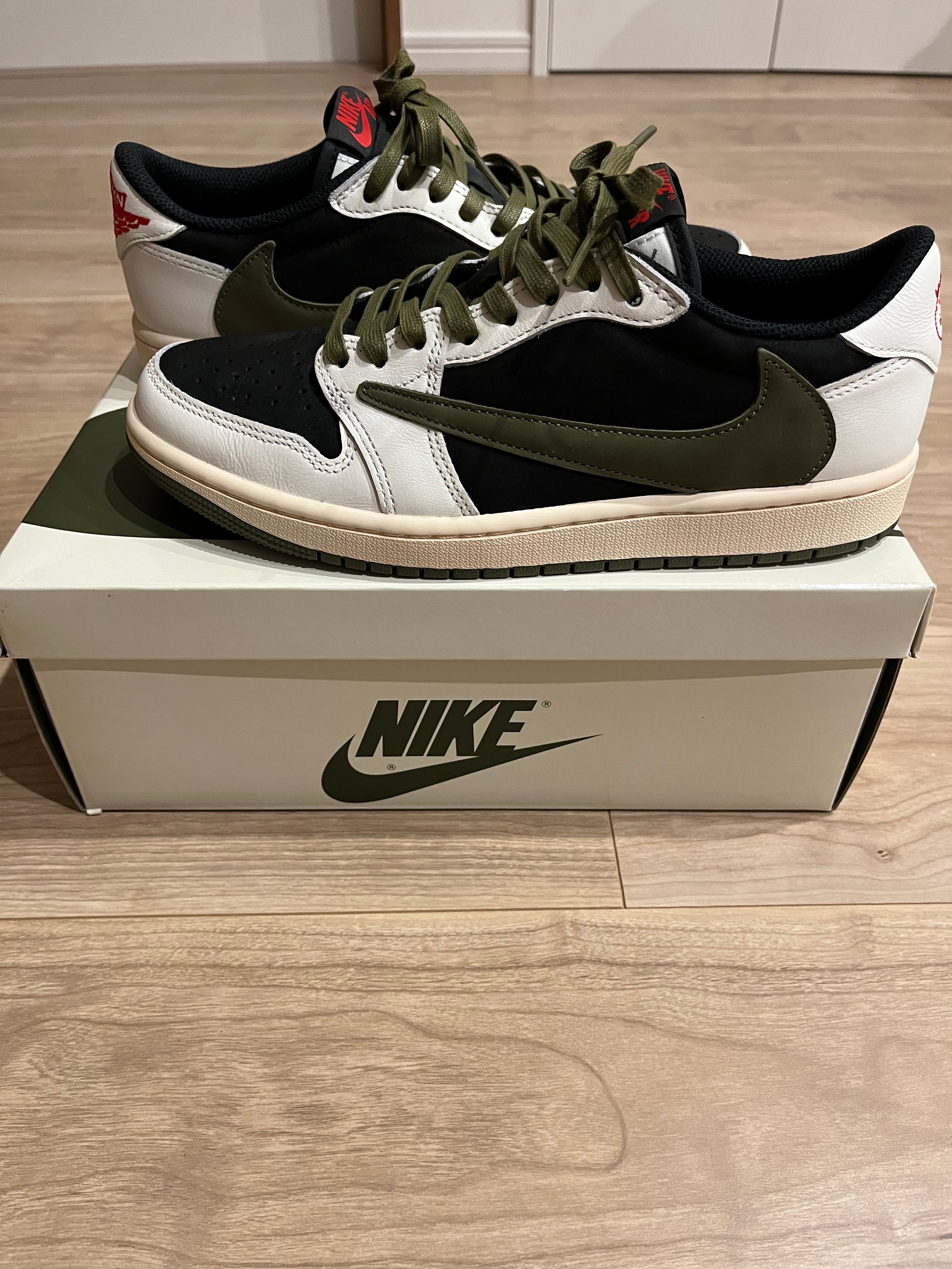 Travis Scott × Nike Women's Air Jordan 1 Low OG "Medium Olive"