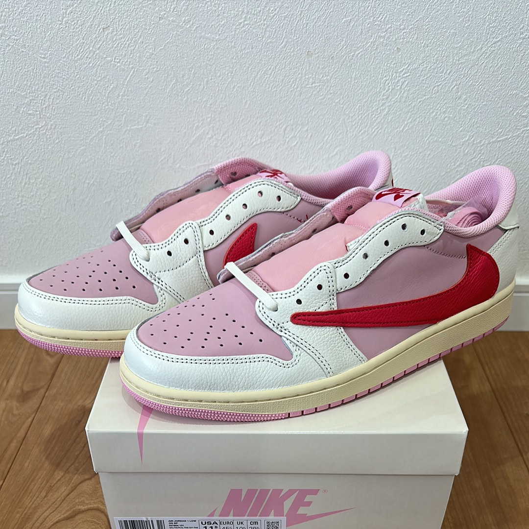 Travis Scott × Nike Air Jordan 1 Retro Low OG "Sail/Tropical Pink"