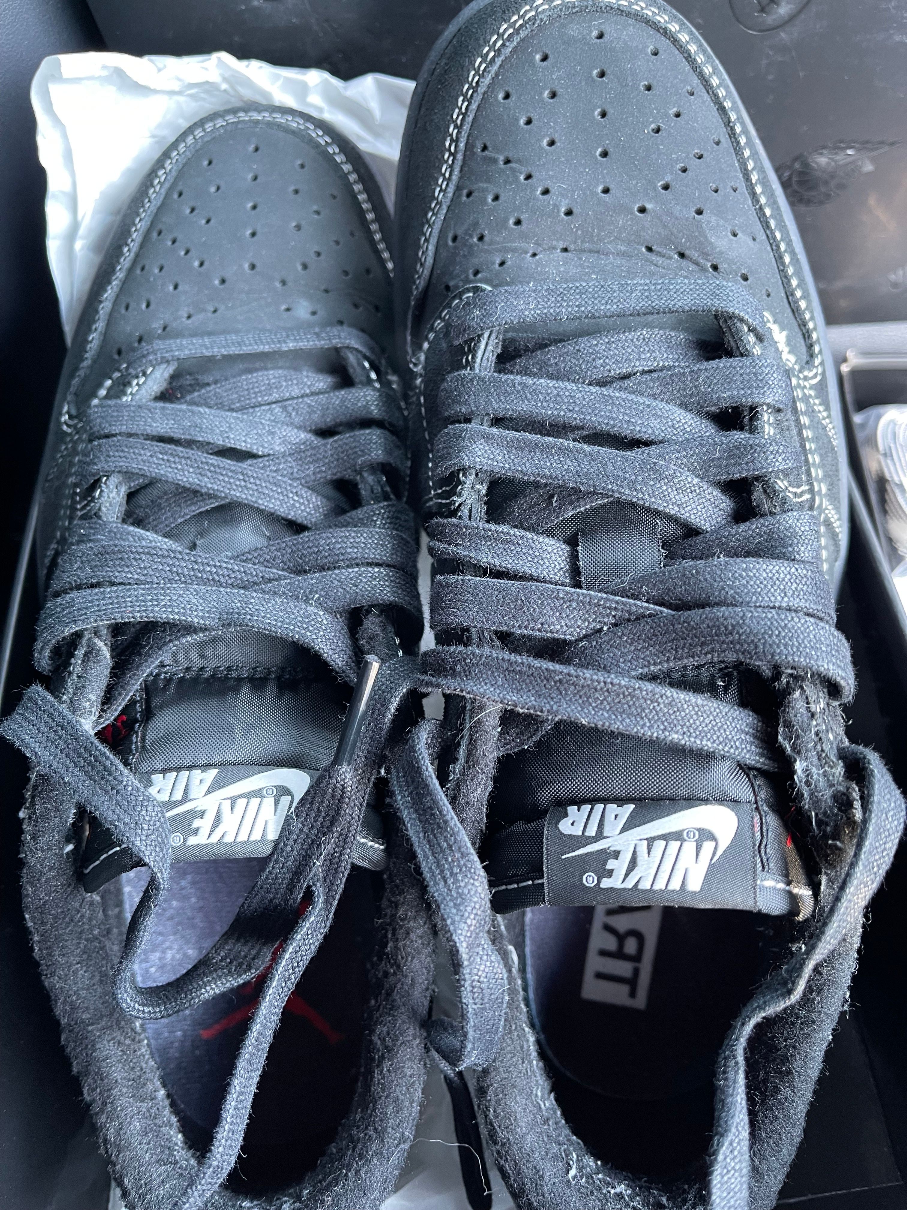 Travis Scott × Nike Air Jordan 1 Low OG SP "Black Phantom"