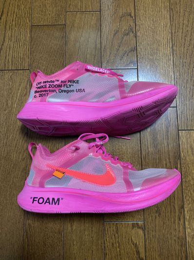 Off-White × Nike Zoom Fly "Pink"