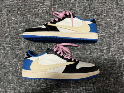 Travis Scott × fragment design × Nike Air Jordan 1 Low OG SP "Military Blue"