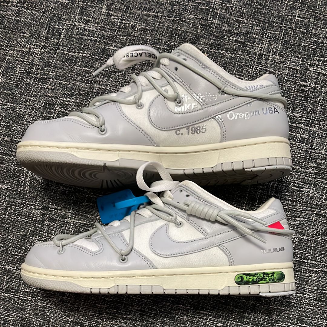 Off-White × Nike Dunk Low "Sail/Neutral Gray"
