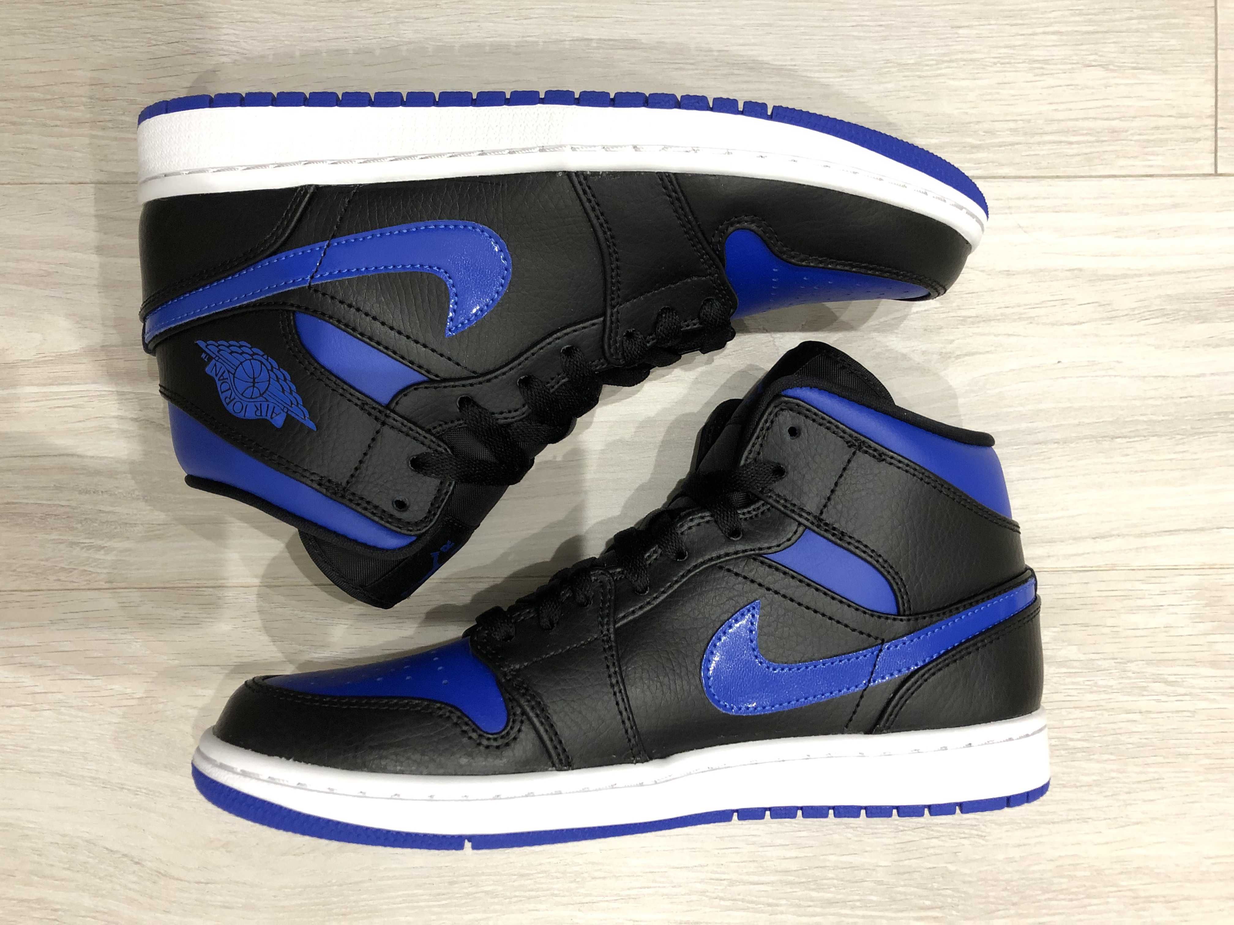 NIKE AIR JORDAN 1 MID "BLACK/BLUE"