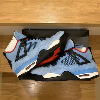 Travis Scott × Nike Air Jordan 4 Retro Cactus Jack "University Blue"