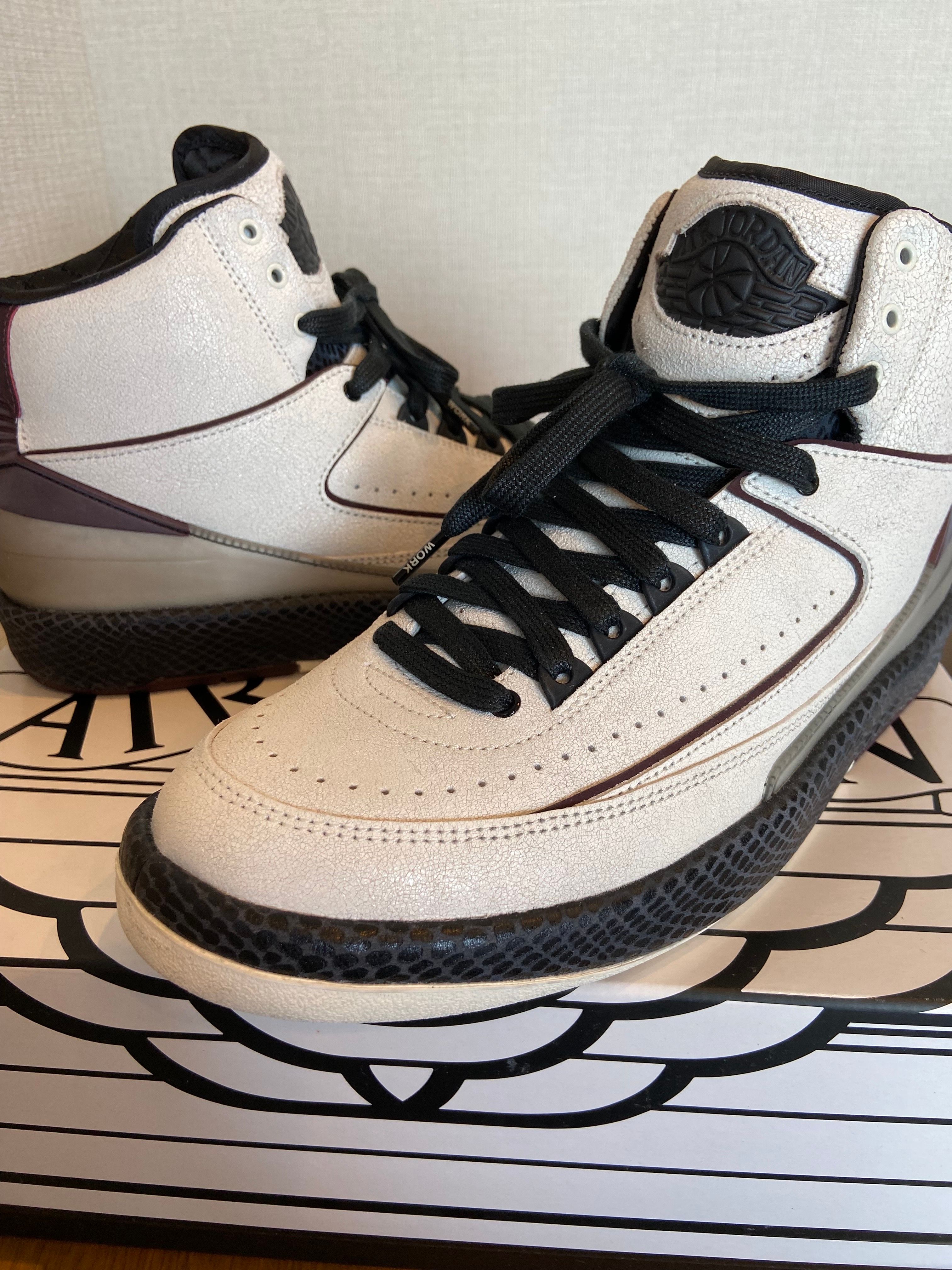 A Ma Maniere × Nike Air Jordan 2 "Airness/Sail and Burgundy"