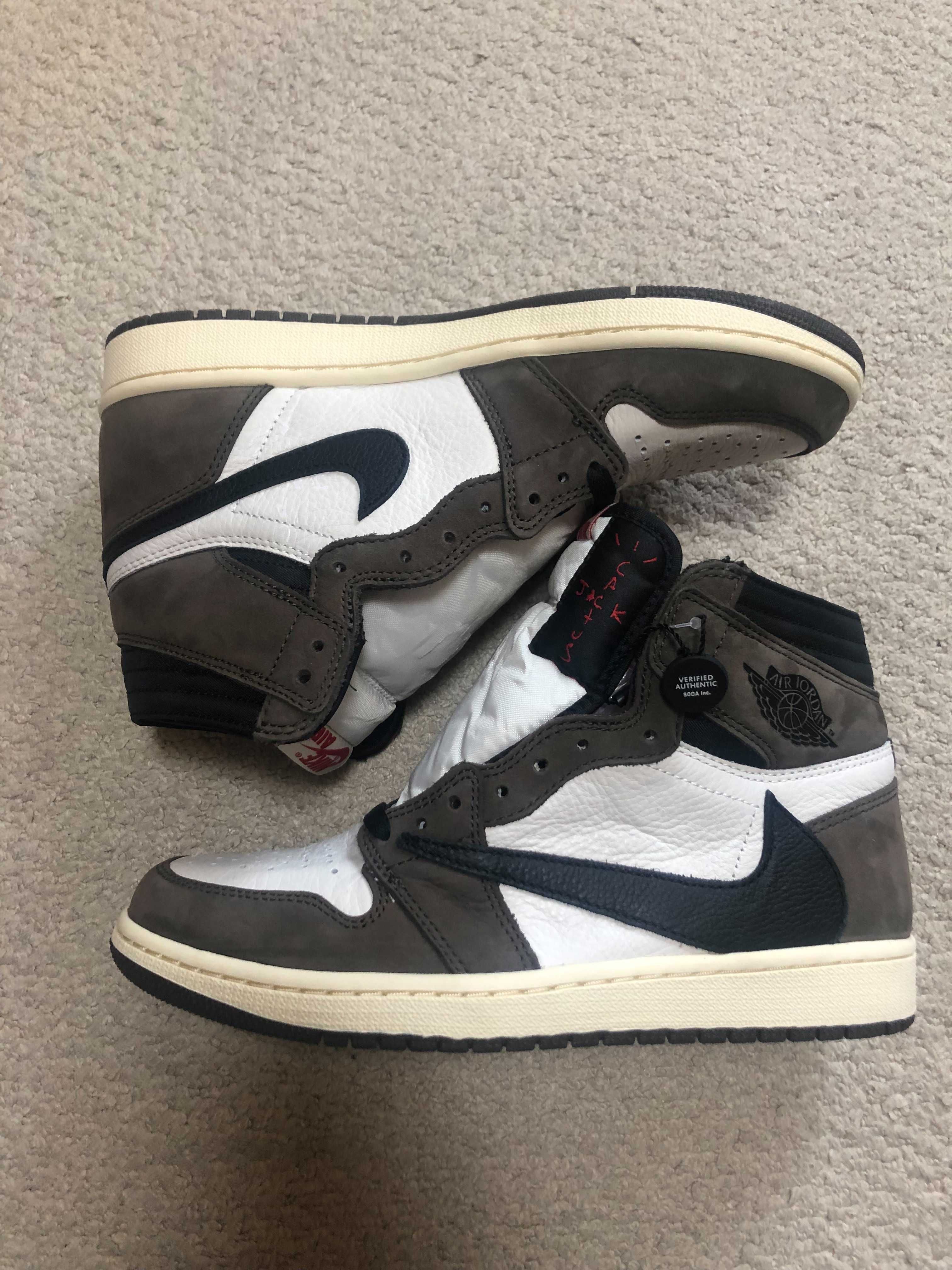 Travis Scott × Nike Air Jordan 1 Retro High OG TS SP "Sail/Dark Mocha"