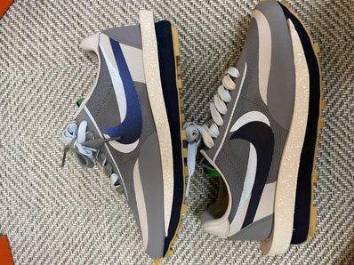 CLOT × Sacai × Nike LD Waffle "Grey Obsidian/Cool Grey"