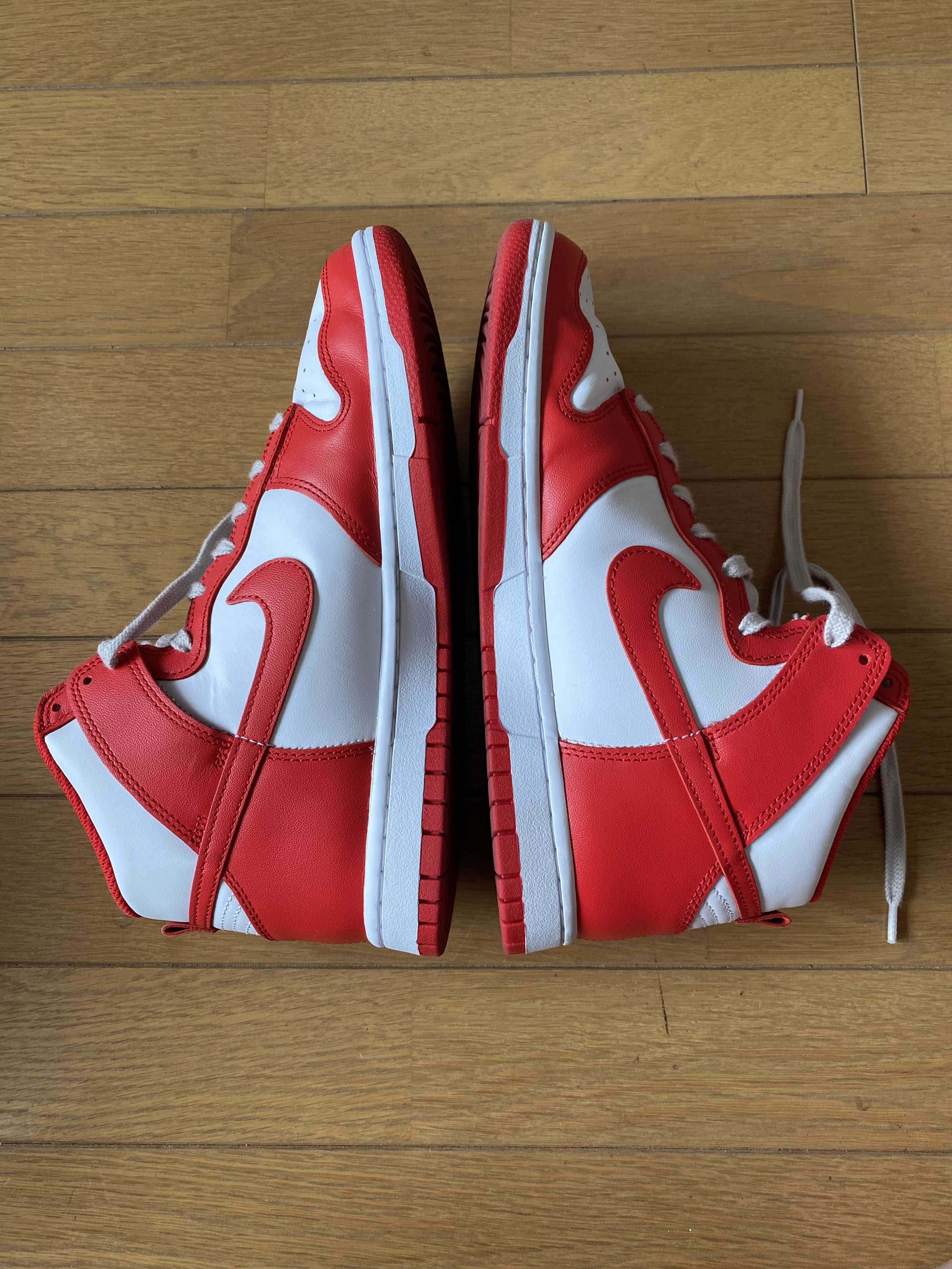 Nike Dunk High "Championship White and Red"