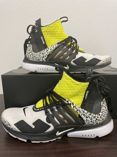 ACRONYM × Nike Air Presto Mid "White/Black/Dynamic Yellow"
