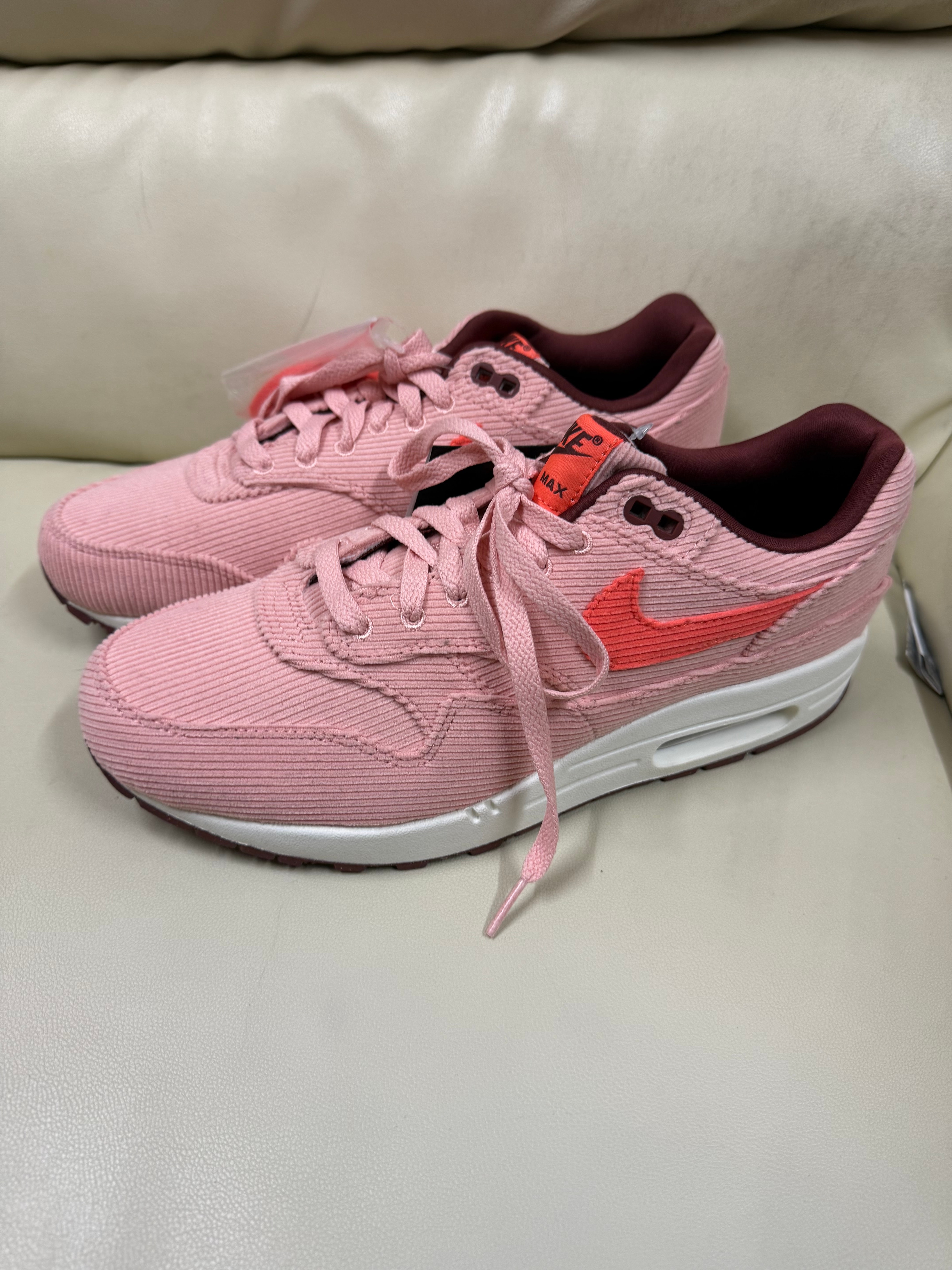 ナイキ エアマックス1 PRM "コーラルスターダスト コーデュロイ"