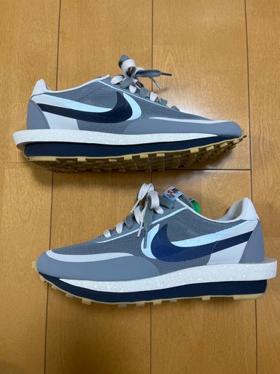 CLOT × Sacai × Nike LD Waffle "Grey Obsidian/Cool Grey"