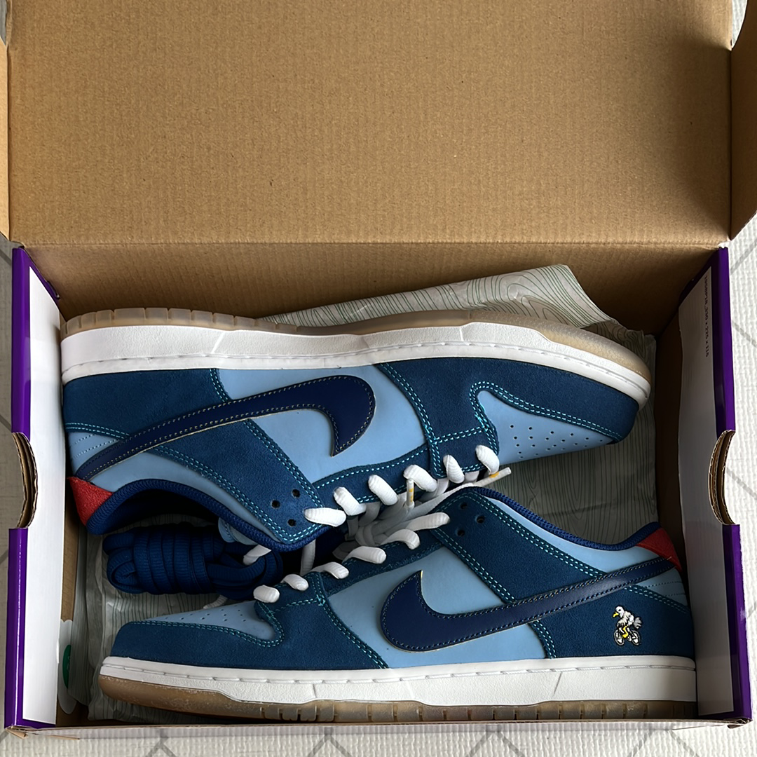 Why So Sad? × Nike SB Dunk Low "Coastal Blue/Speed Yellow-University Red"