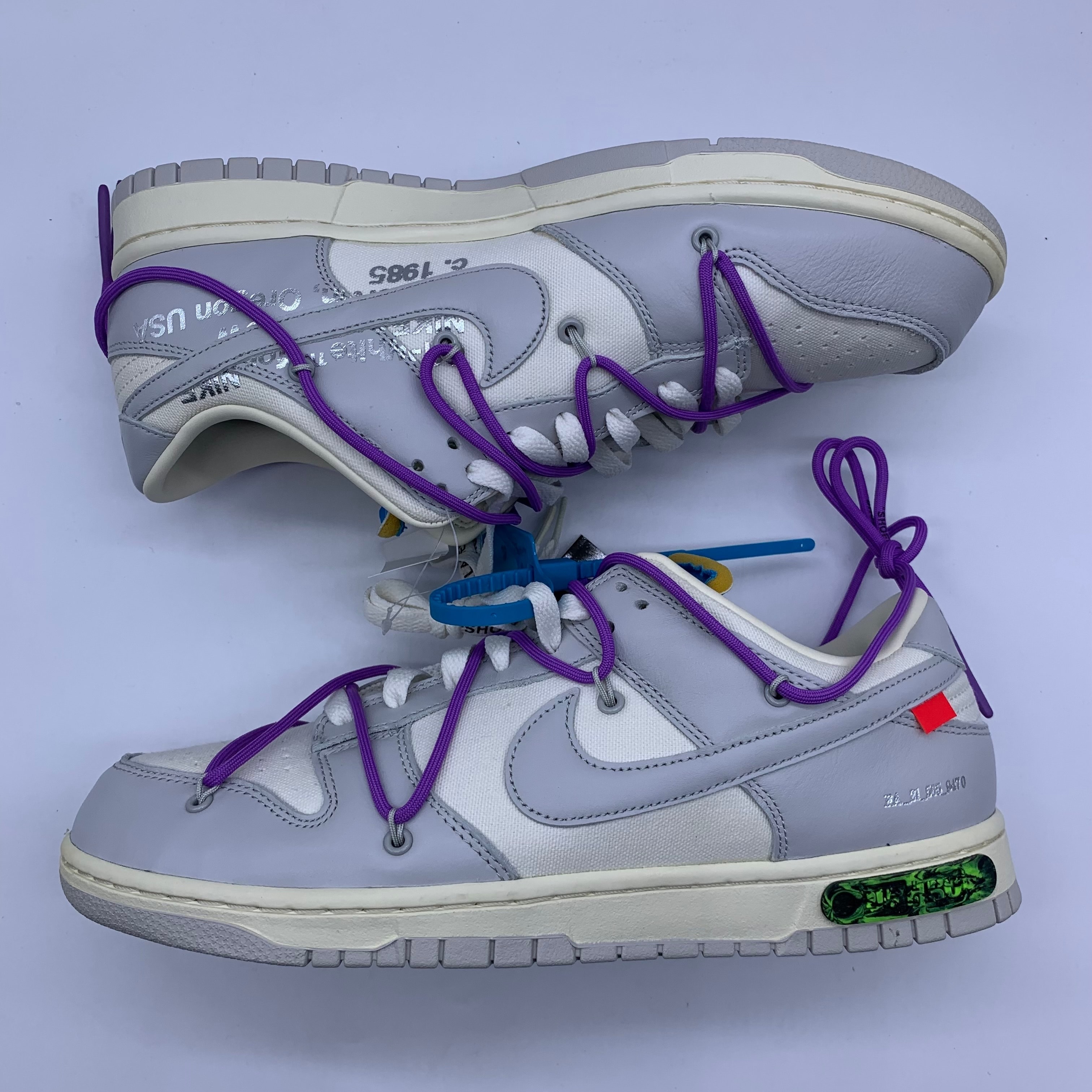 Off-White × Nike Dunk Low "Sail/Neutral Gray"