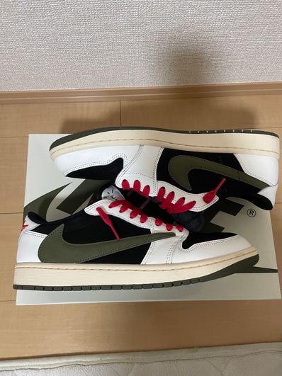 Travis Scott × Nike Women's Air Jordan 1 Low OG "Medium Olive"
