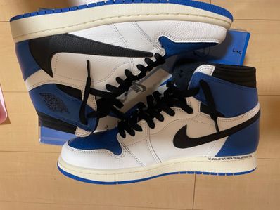 Travis Scott × fragment design × Nike Air Jordan 1 Retro High OG SP "Military Blue"