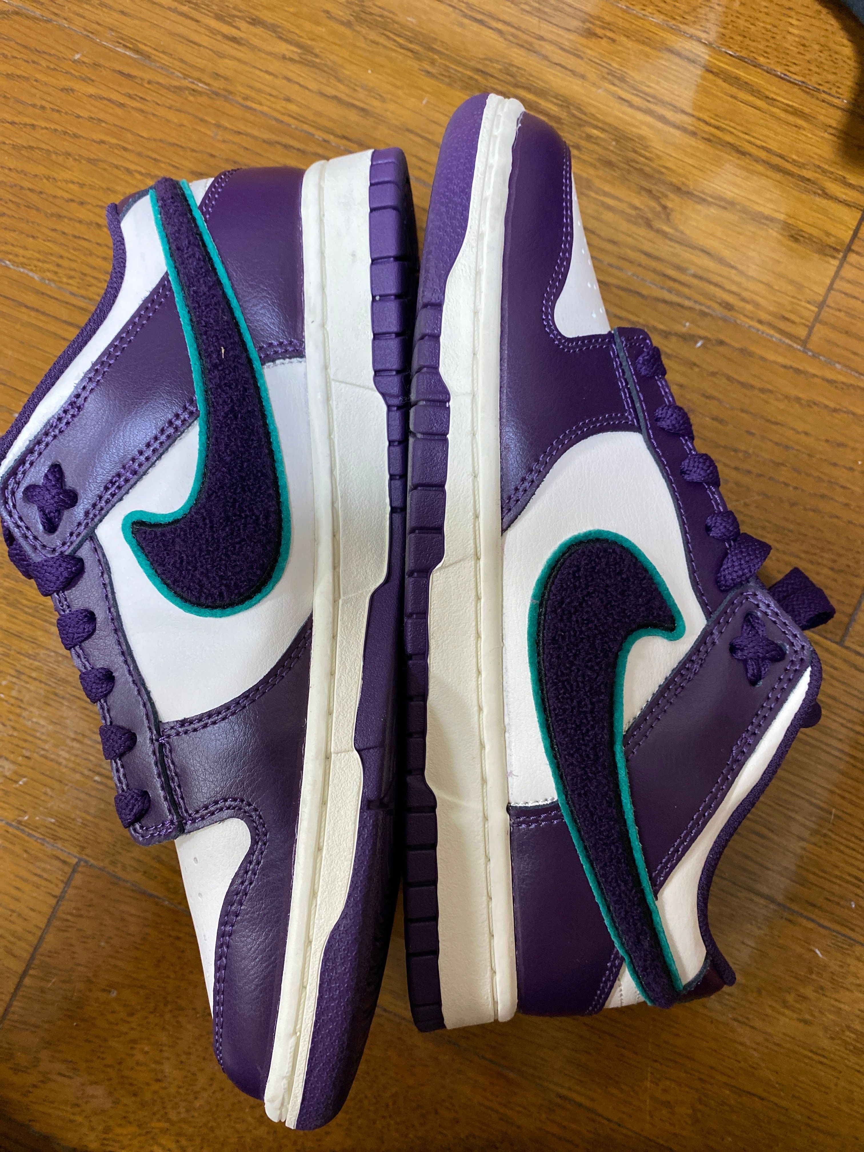 Nike Dunk Low Retro Chenille Swoosh "Grand Purple"