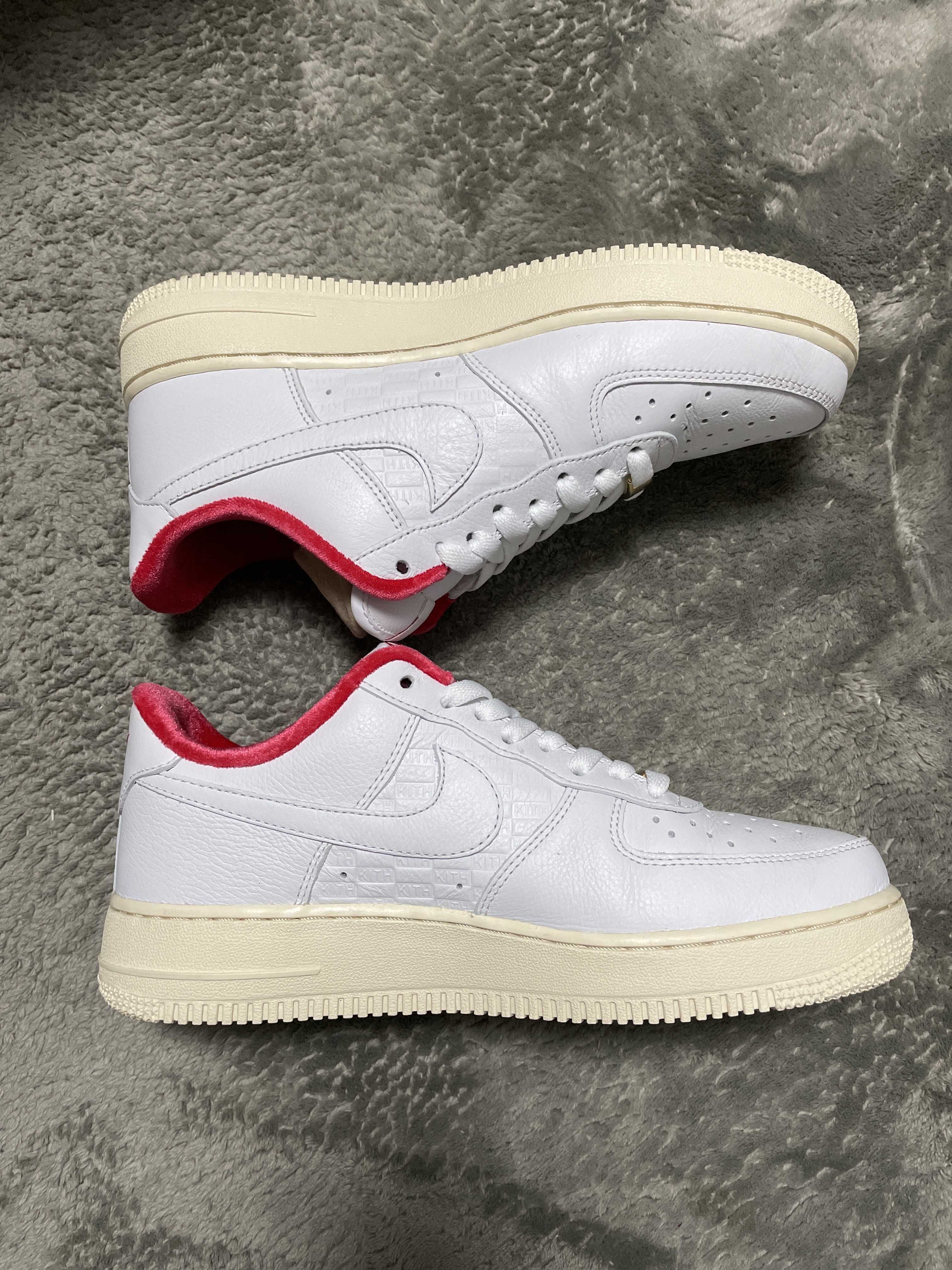 KITH × Nike Air Force 1 Low "White/Red"