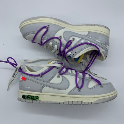 Off-White × Nike Dunk Low "Sail/Neutral Gray"