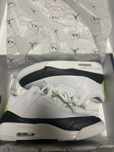 Fragment × Nike Air Jordan 3 "White/Black"