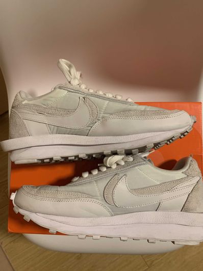 sacai × Nike LDV Waffle "Triple White"