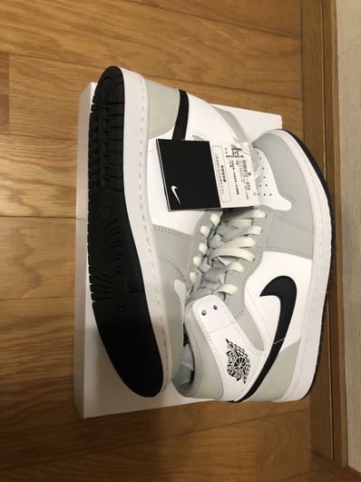 Nike Women's Air Jordan 1 Mid "Grey Fog/White/Black"