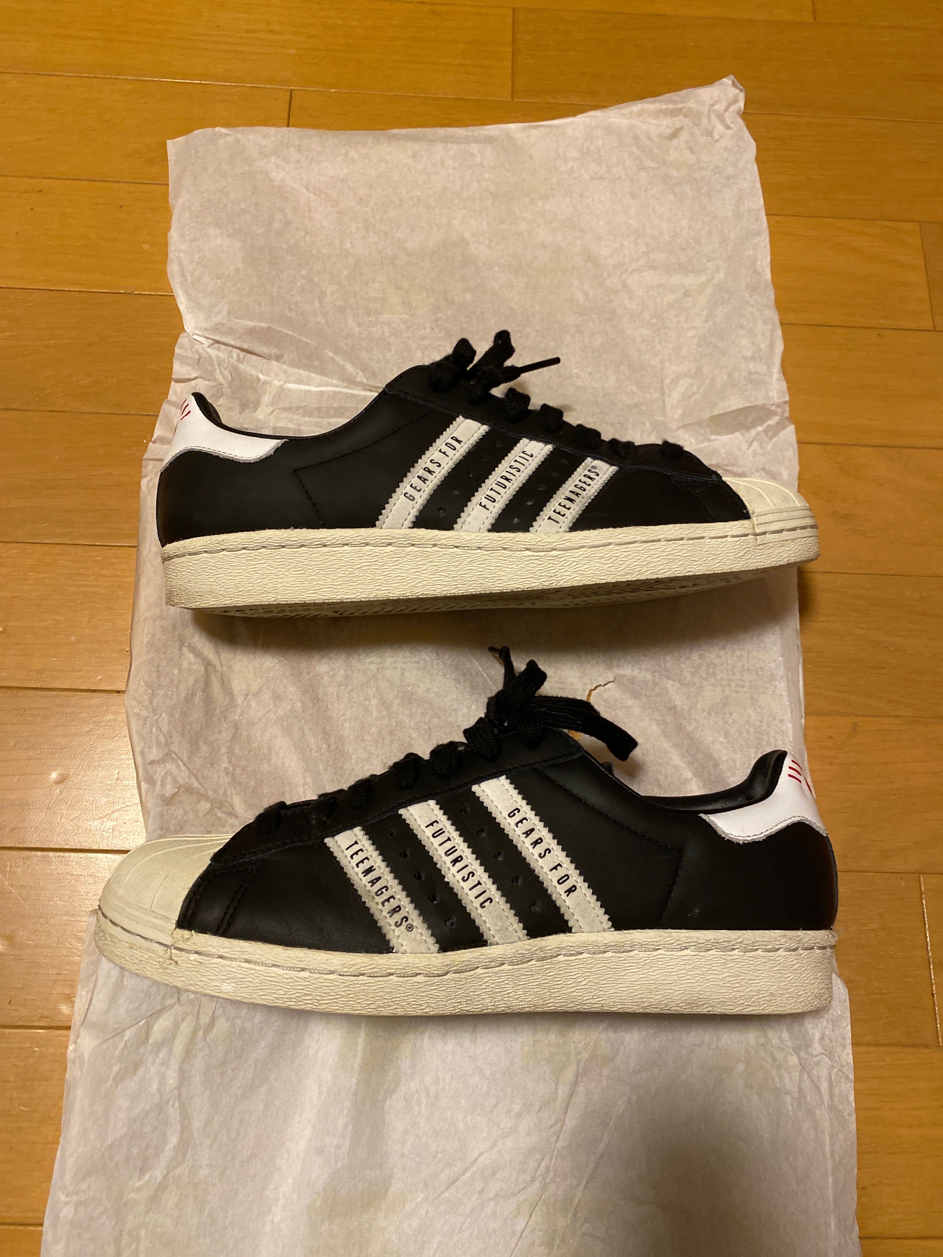 HUMAN MADE × adidas SUPERSTAR 80s "BLACK/WHITE"