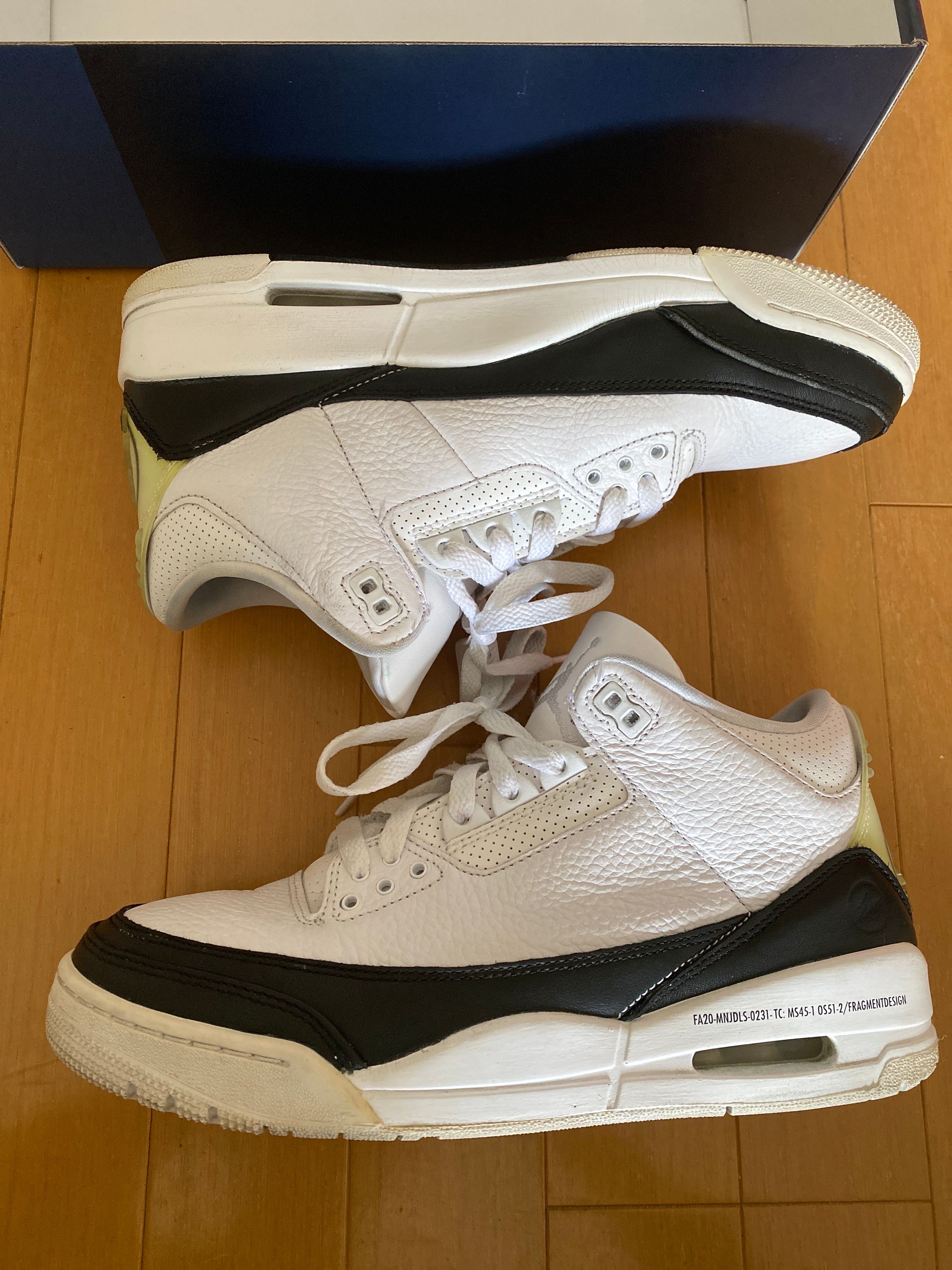 Fragment × Nike Air Jordan 3 "White/Black"