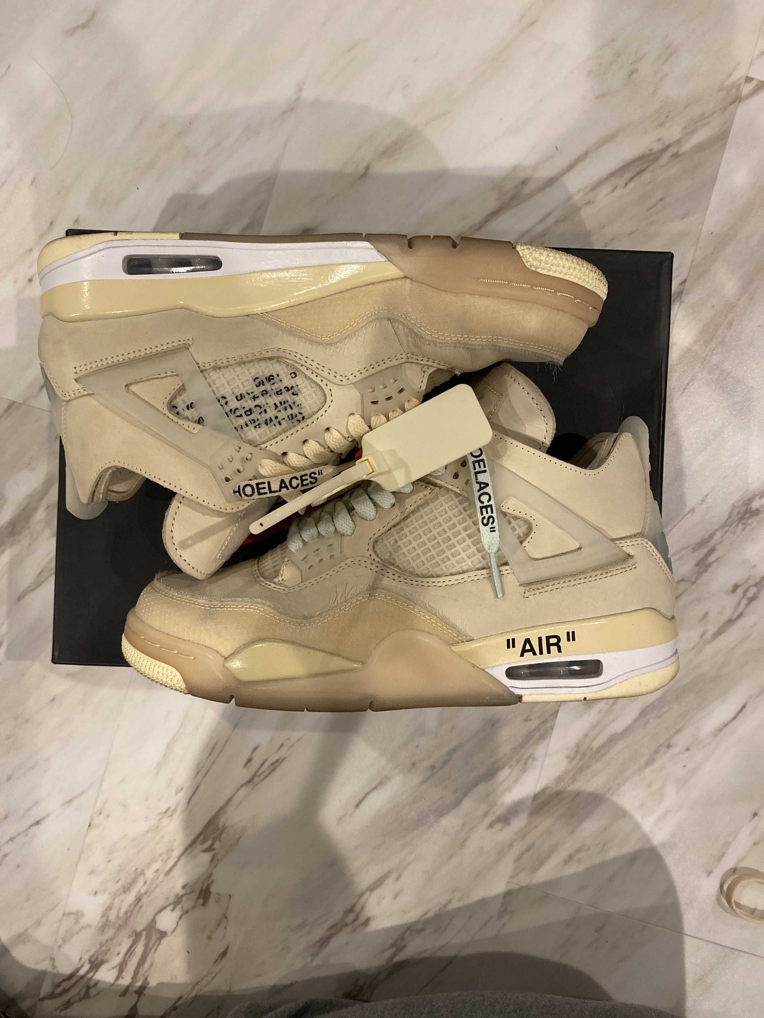 Off-White × Nike Women's Air Jordan 4 SP "Sail"