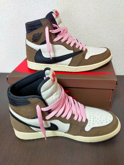 Travis Scott × Nike Air Jordan 1 Retro High OG TS SP "Sail/Dark Mocha"
