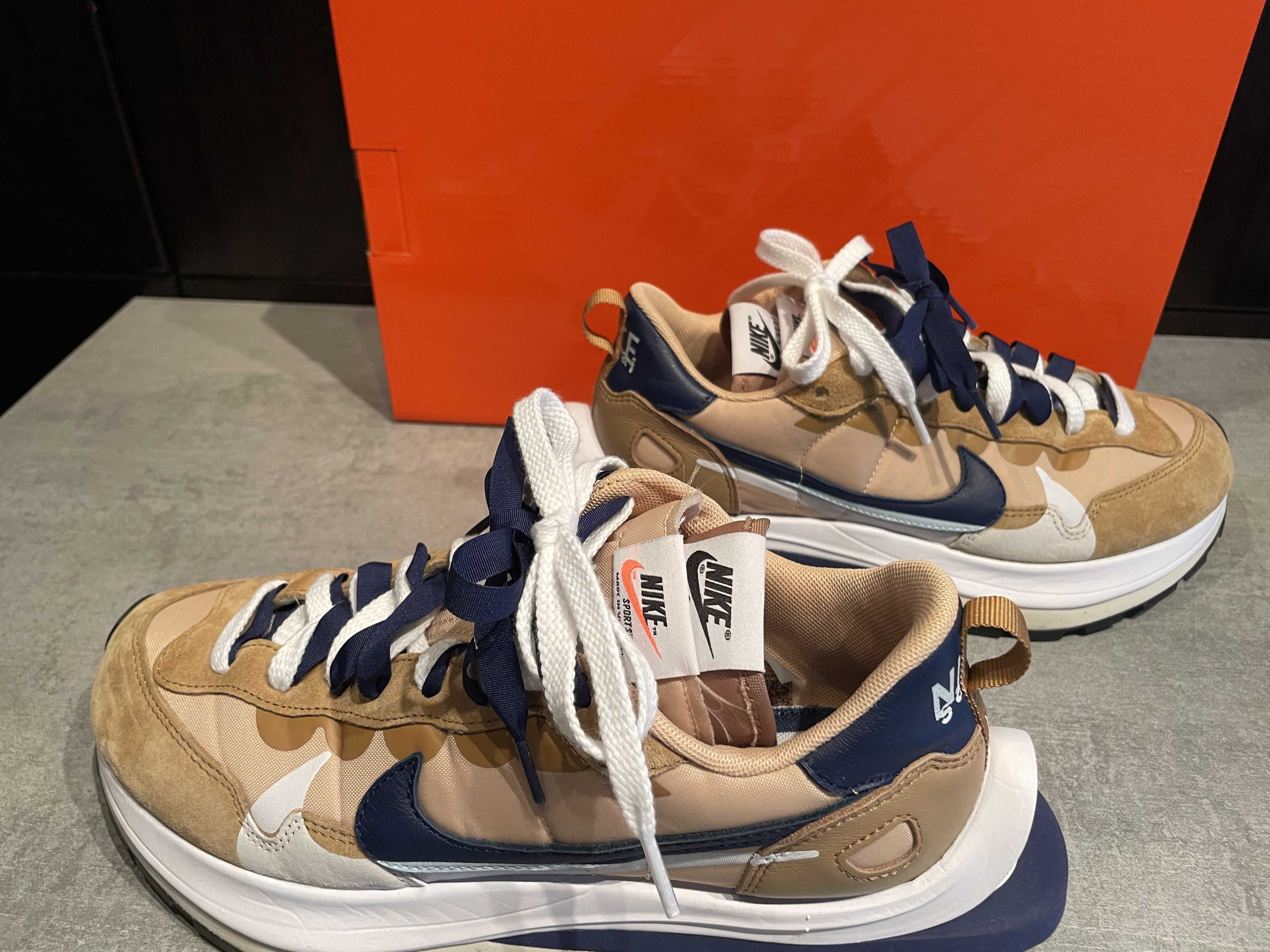 Sacai × Nike Vapor Waffle "Sesame And Blue Void"