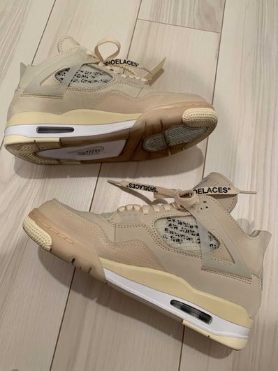 Off-White × Nike Women's Air Jordan 4 SP "Sail"