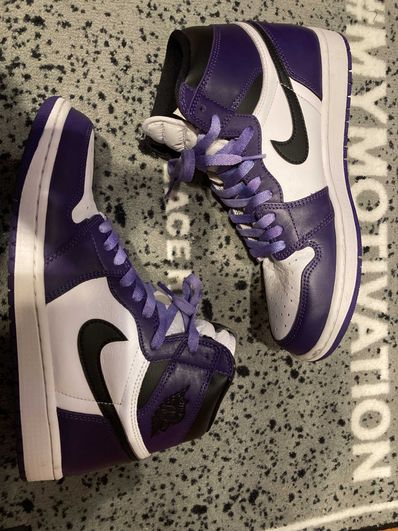 Nike Air Jordan 1 Retro High OG "Court Purple White/Black" (2020)