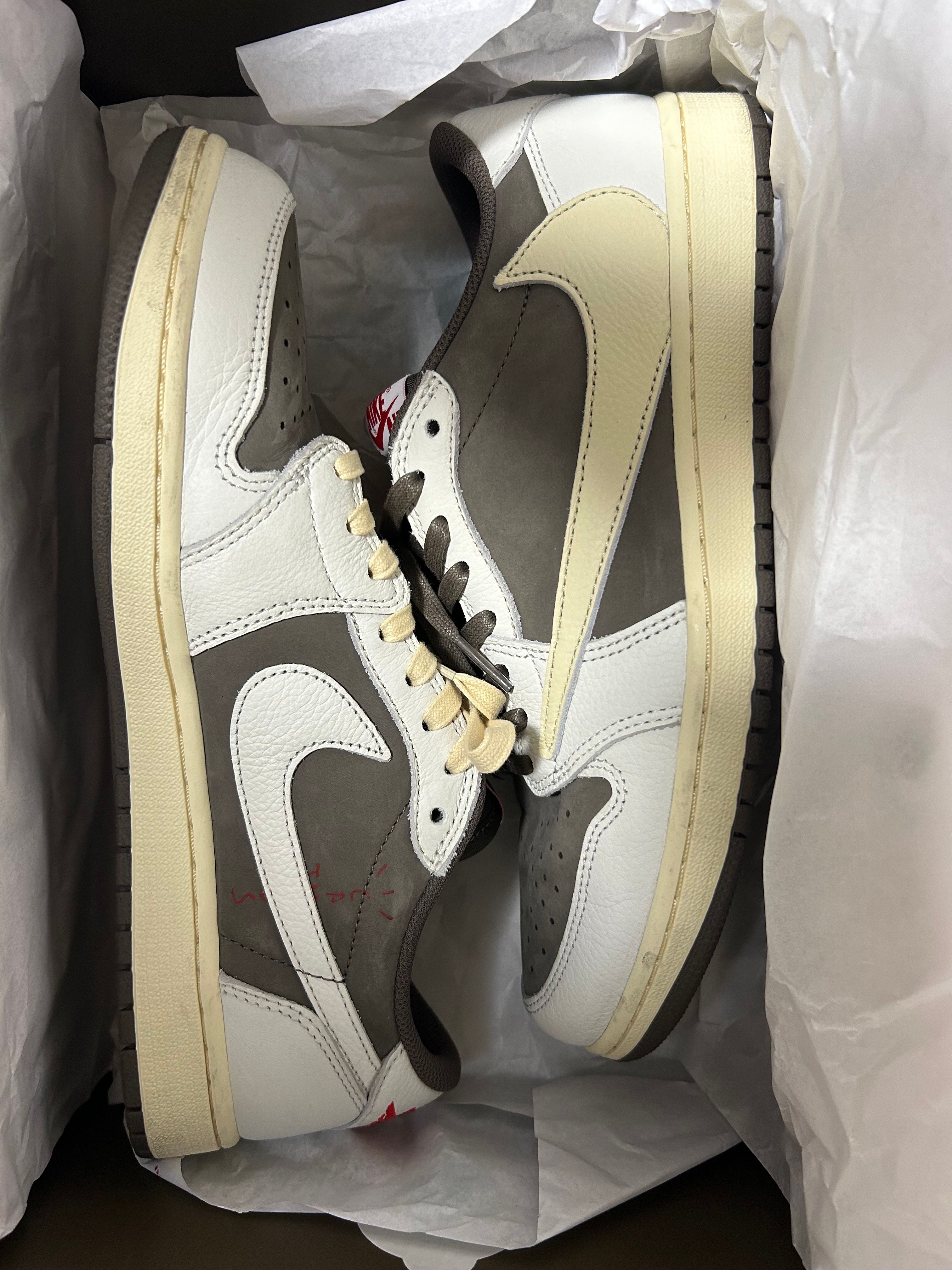 Travis Scott × Nike Air Jordan 1 Low OG SP "Reverse Mocha/Sail and Ridgerock"