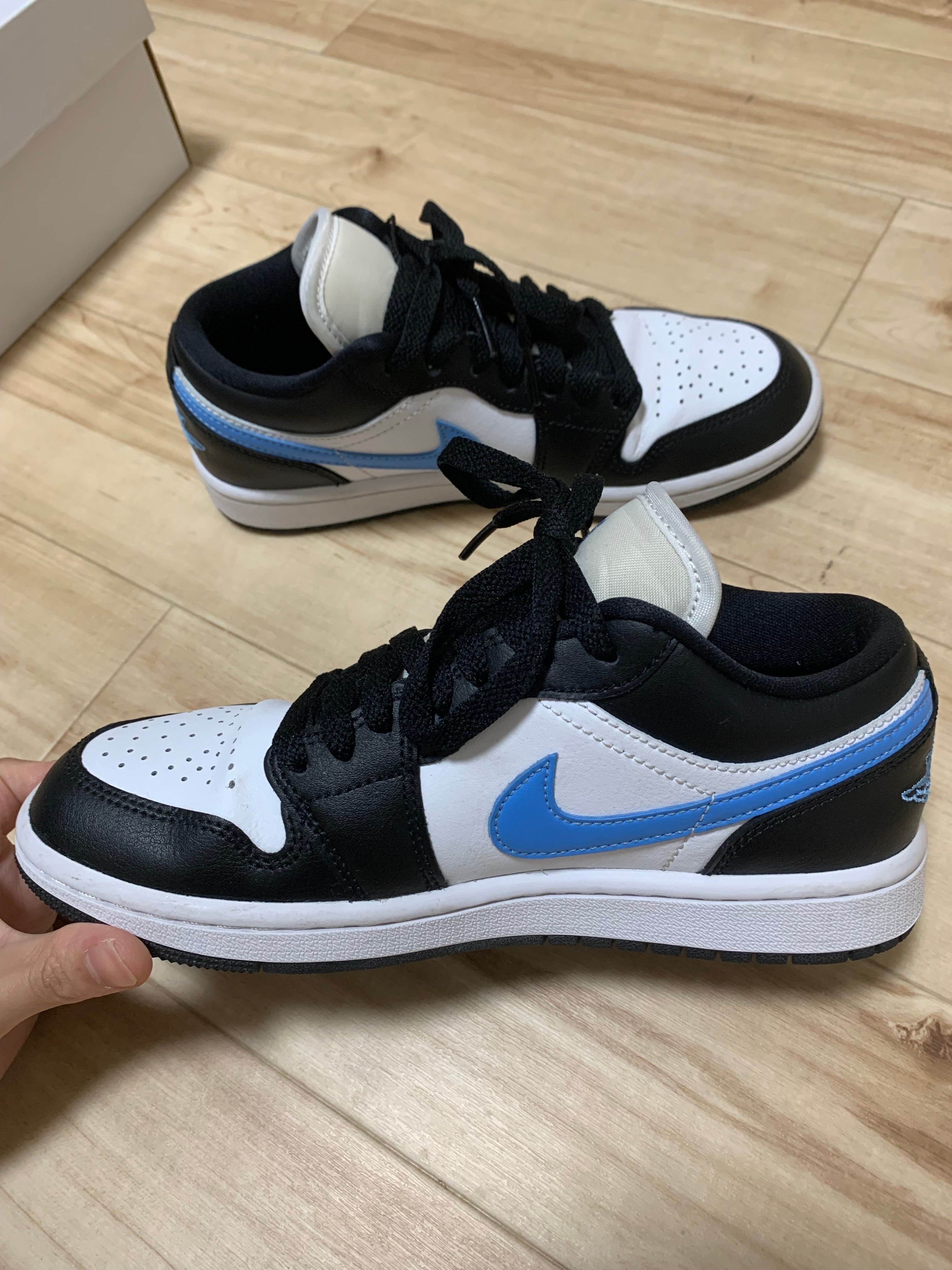 Nike Women's Air Jordan 1 Low "Black/University Blue"