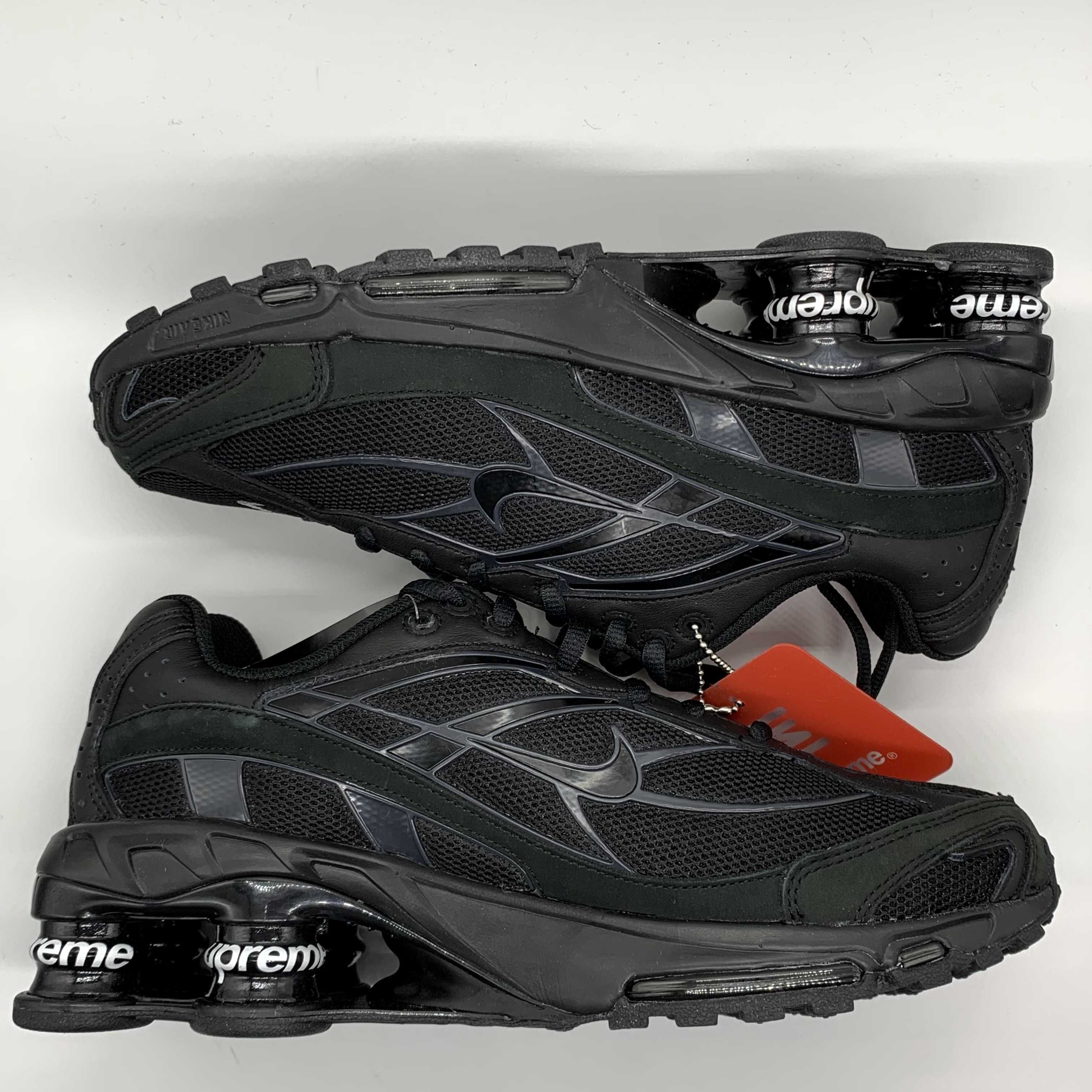 Supreme × Nike Shox Ride 2 "Black/Black-White"