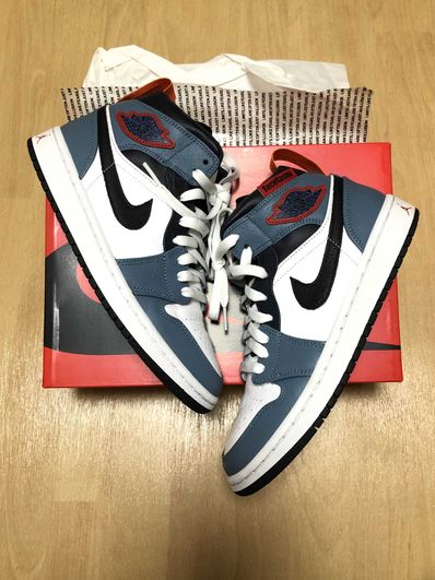 FACETASM × Nike Air Jordan 1 Mid "White/Navy"