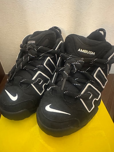 AMBUSH × Nike Air More Uptempo Low "Black and White"