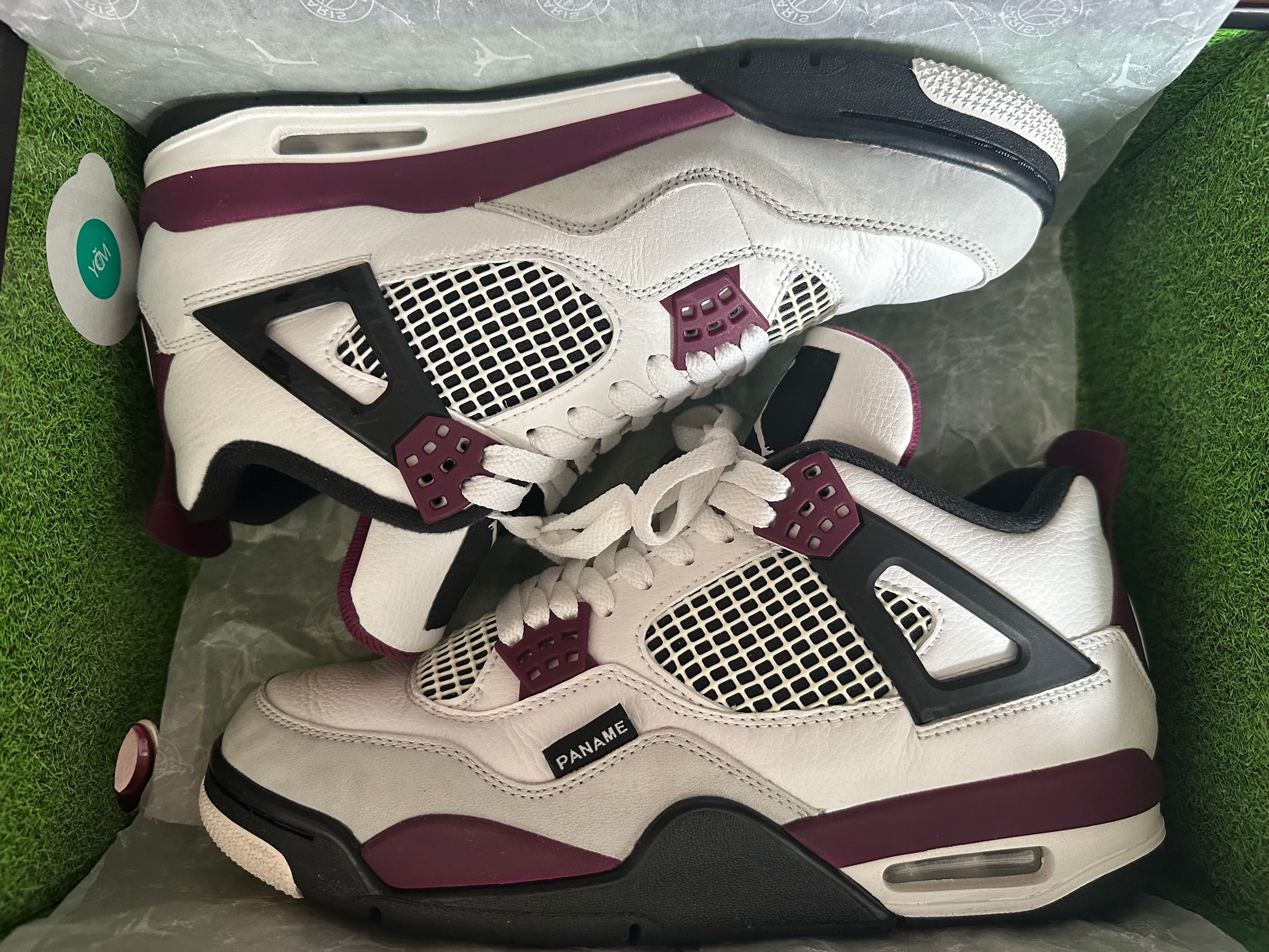 Paris Saint-Germain (PSG) × Nike Air Jordan 4 Retro "White/Black-Metallic Gold-Bordeaux"