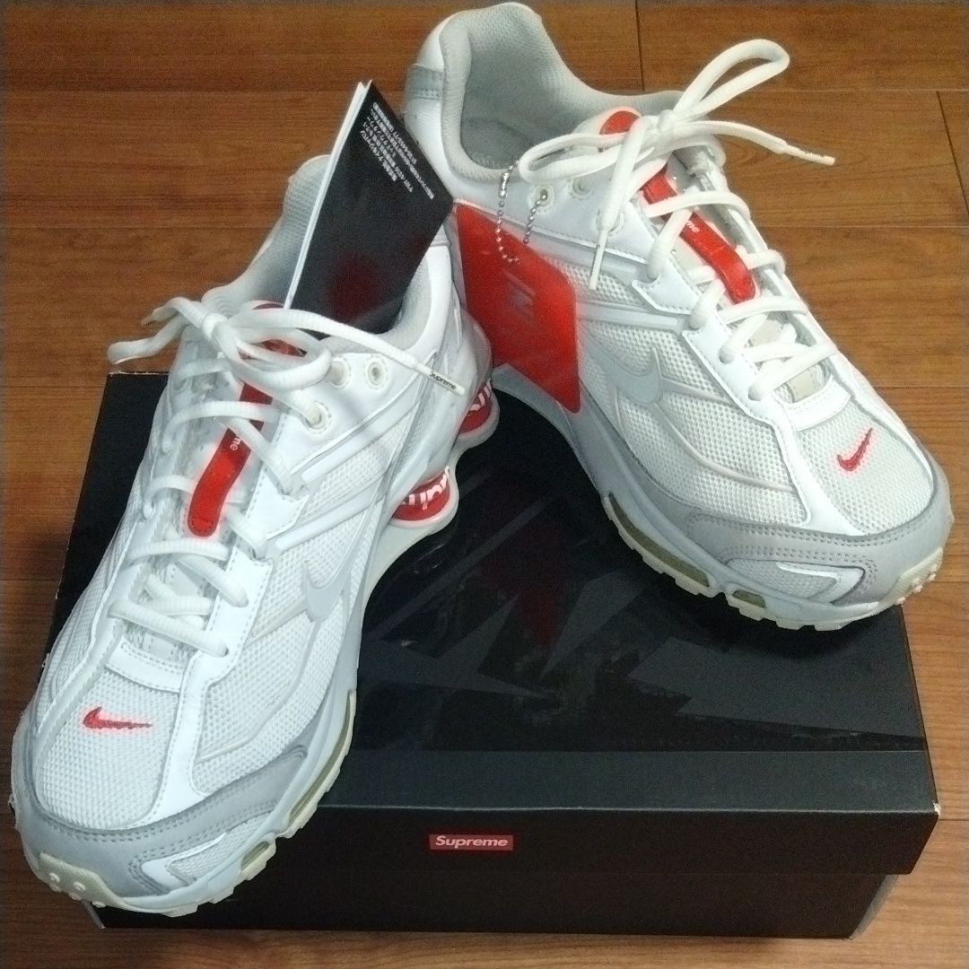 Supreme × Nike Shox Ride 2 "White/Grey Fog/Flat Platinum"