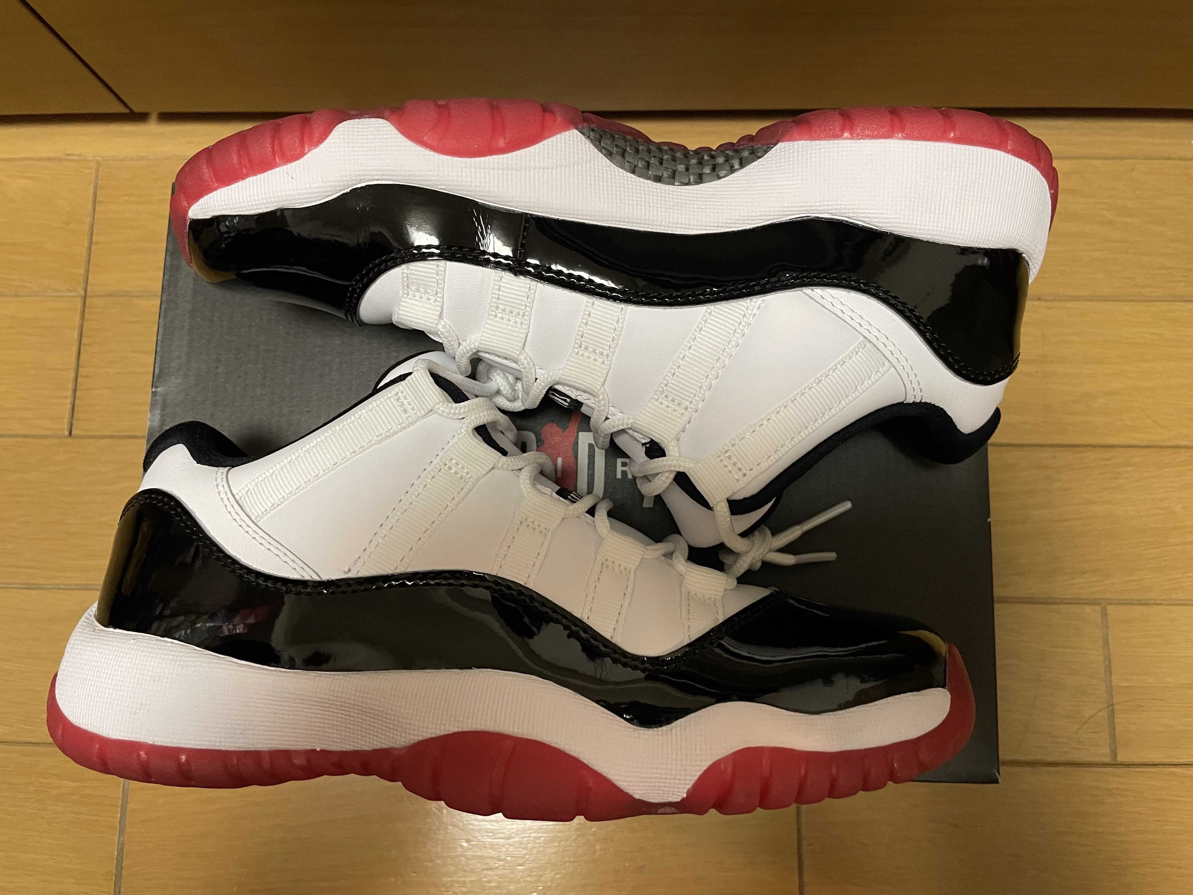 NIKE AIR JORDAN11 LOW GS "GYM RED"