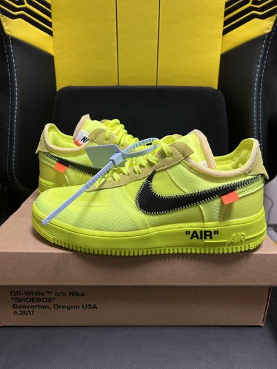 Off-White × Nike Air Force 1 Low "Volt"