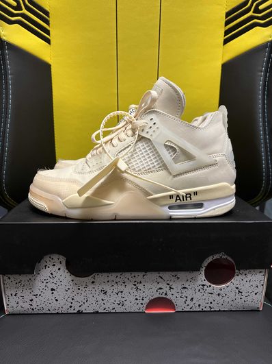 Off-White × Nike Women's Air Jordan 4 SP "Sail"