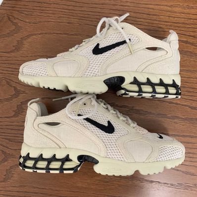 Stussy × Nike Air Zoom Spiridon CG 2 "Fossil/Black"