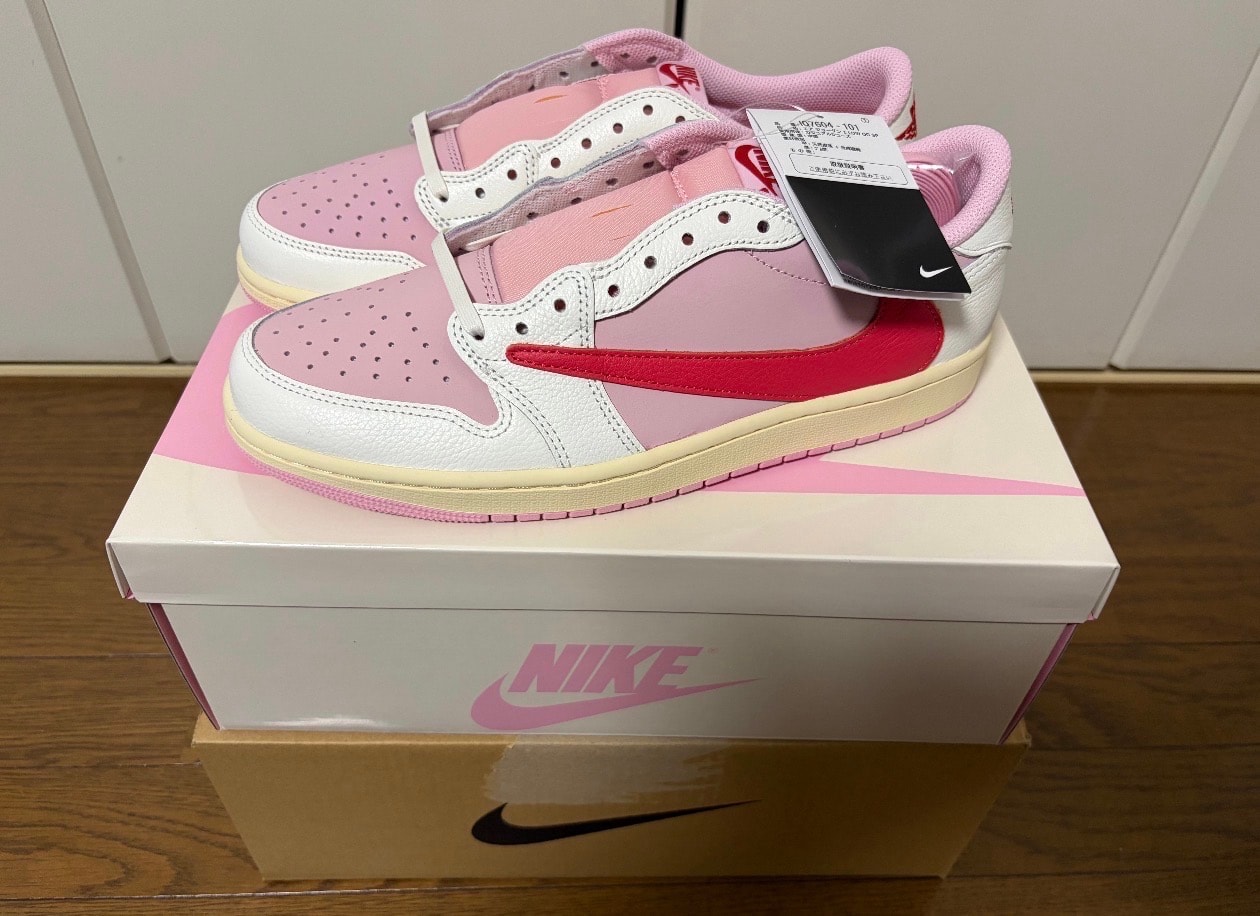 Travis Scott × Nike Air Jordan 1 Retro Low OG "Sail/Tropical Pink"