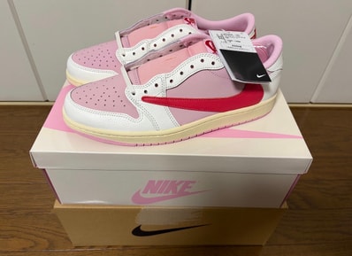 Travis Scott × Nike Air Jordan 1 Retro Low OG "Sail/Tropical Pink"