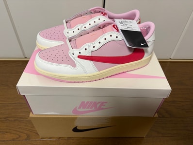 Travis Scott × Nike Air Jordan 1 Retro Low OG "Sail/Tropical Pink"