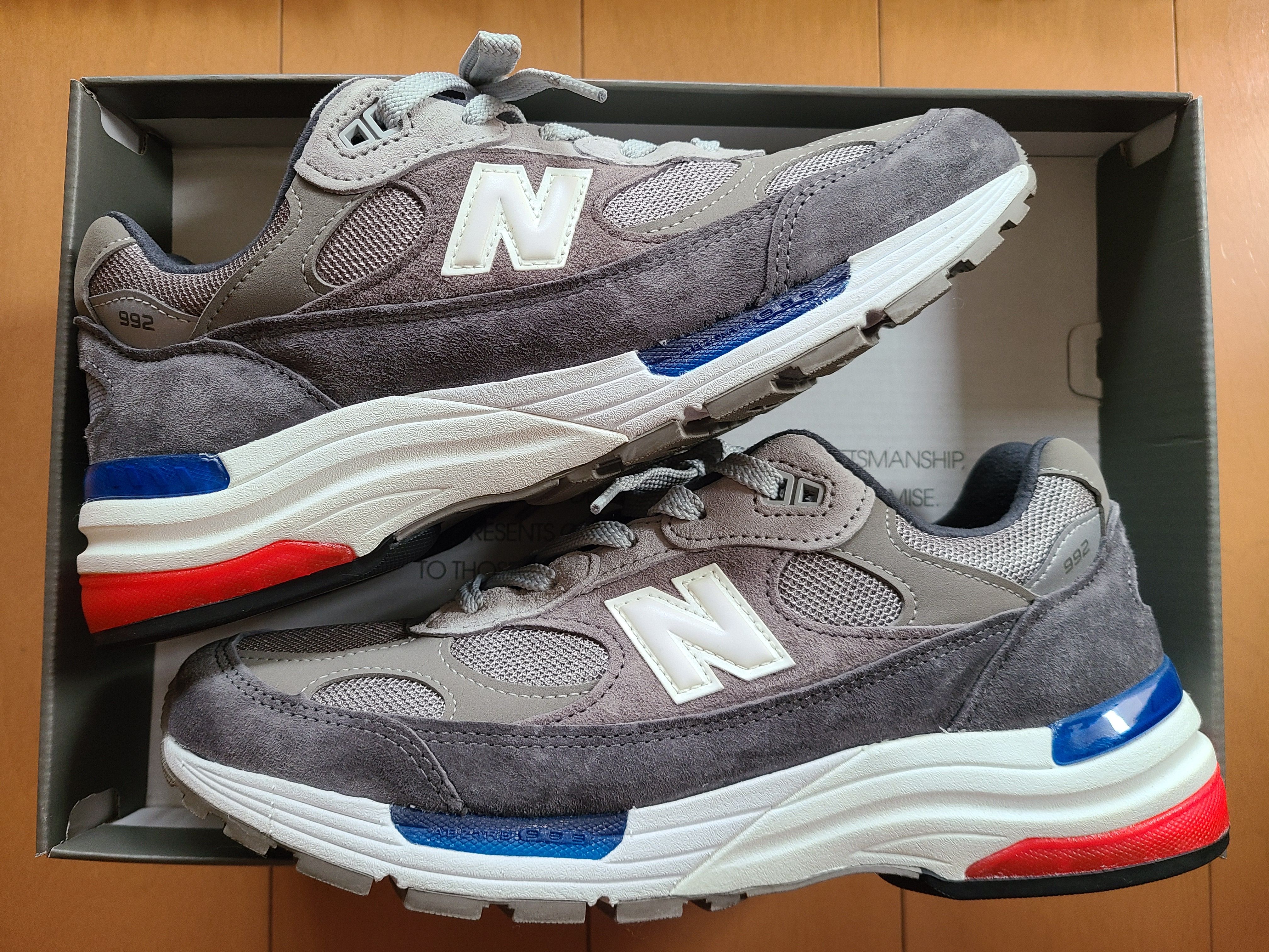 New Balance 992 "GRAY/BLUE/RED"