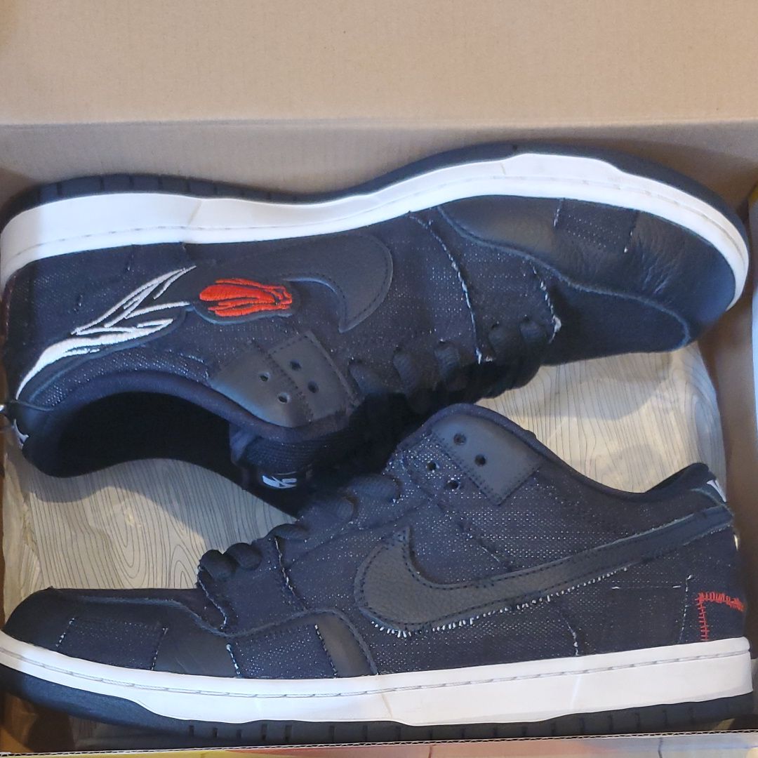 Wasted Youth × Nike SB Dunk Low "Black Denim" / VERDY