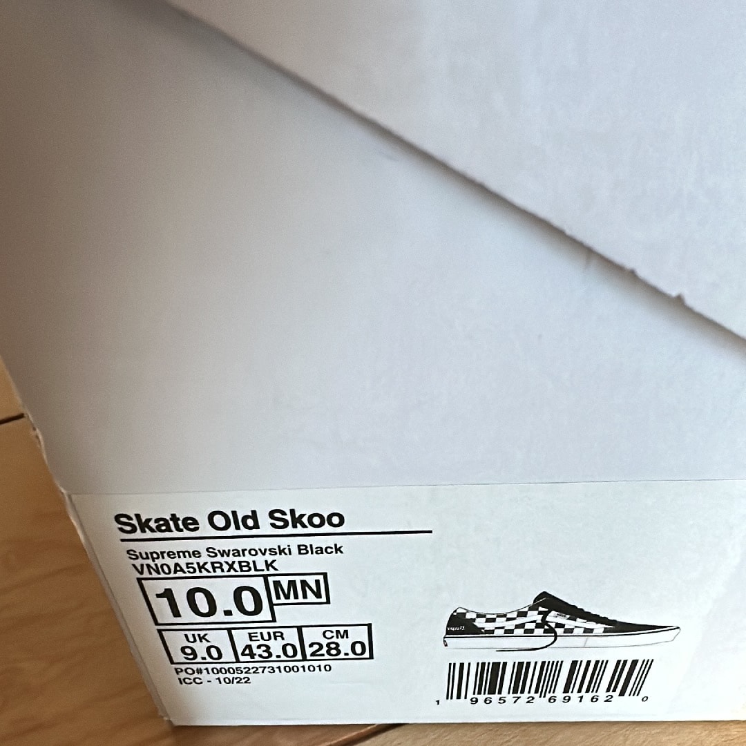 Supreme × Swarovski × Vans Old Skool "Black"