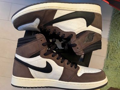Travis Scott × Nike Air Jordan 1 Retro High OG TS SP "Sail/Dark Mocha"